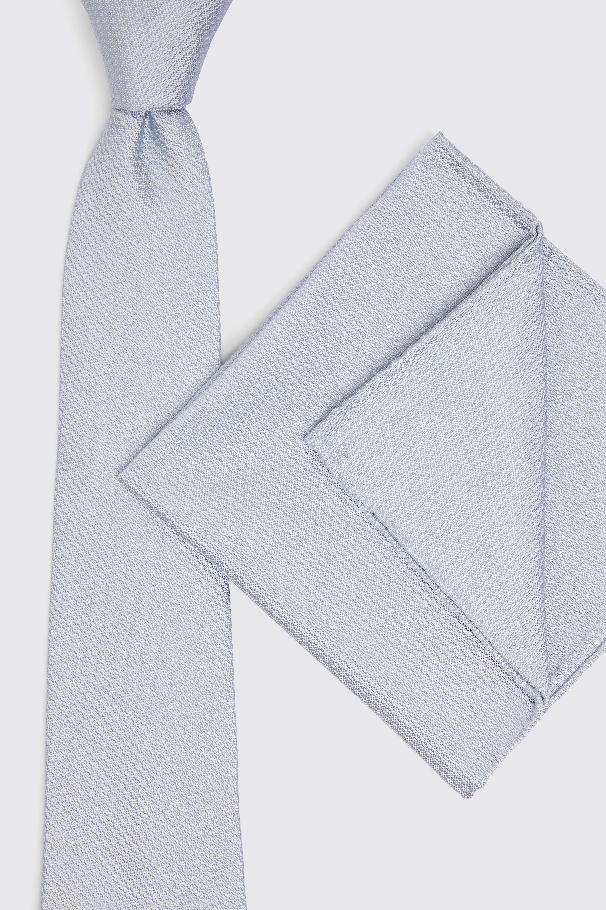 Sky Silk Semi-Plain Pocket Square   Buy Online at Moss