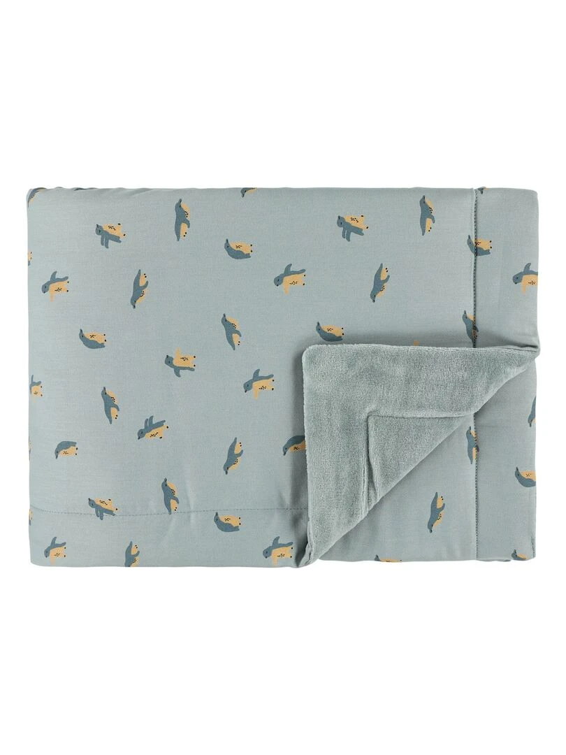 Couverture 75x100cm PEPPY PENGUINS bleu Bleu