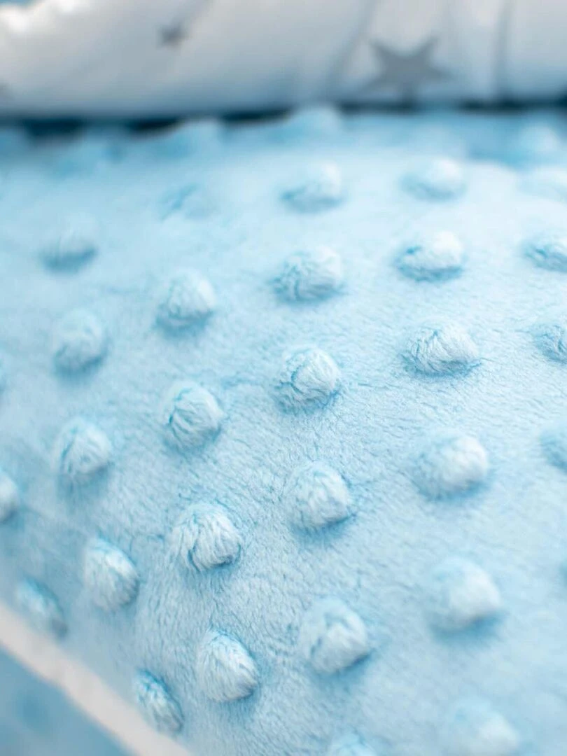 Couverture bébé réversible et ultra douce STELLA Bleu
