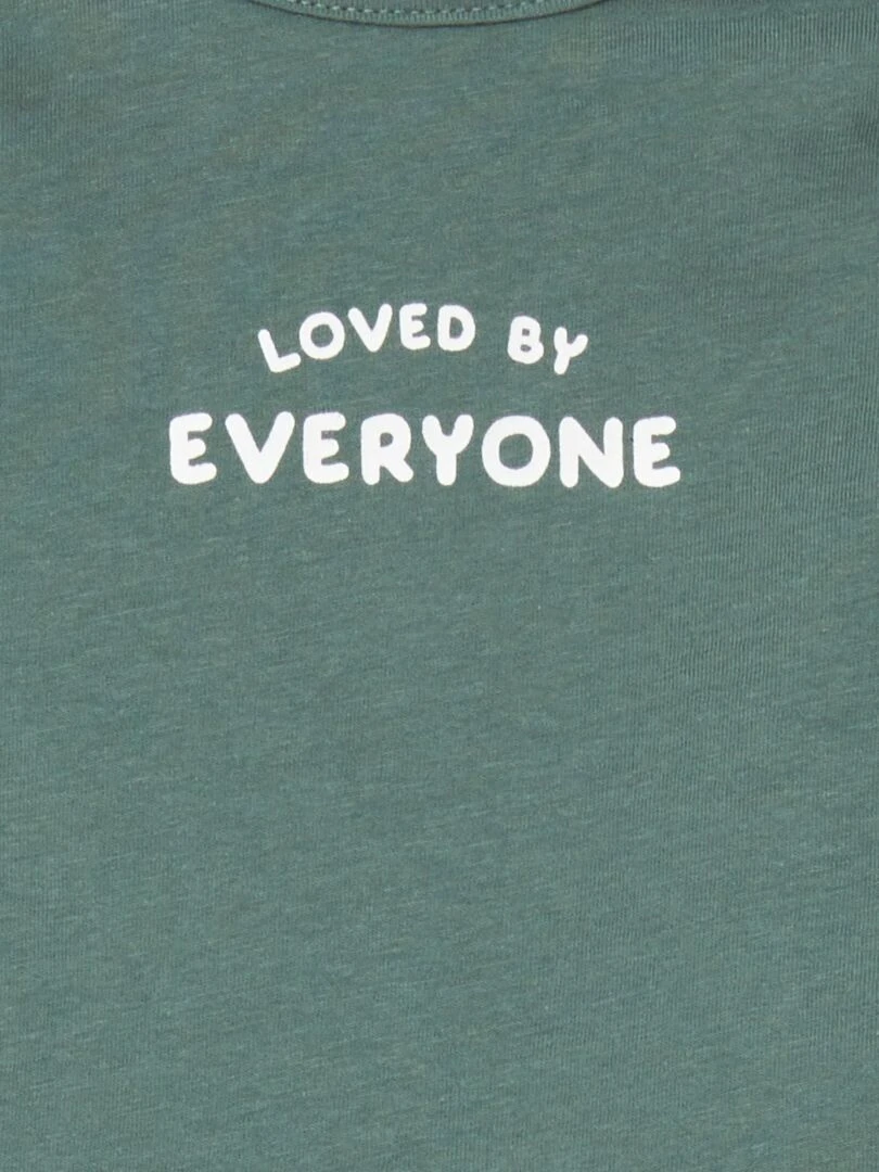T shirt en jersey Vert