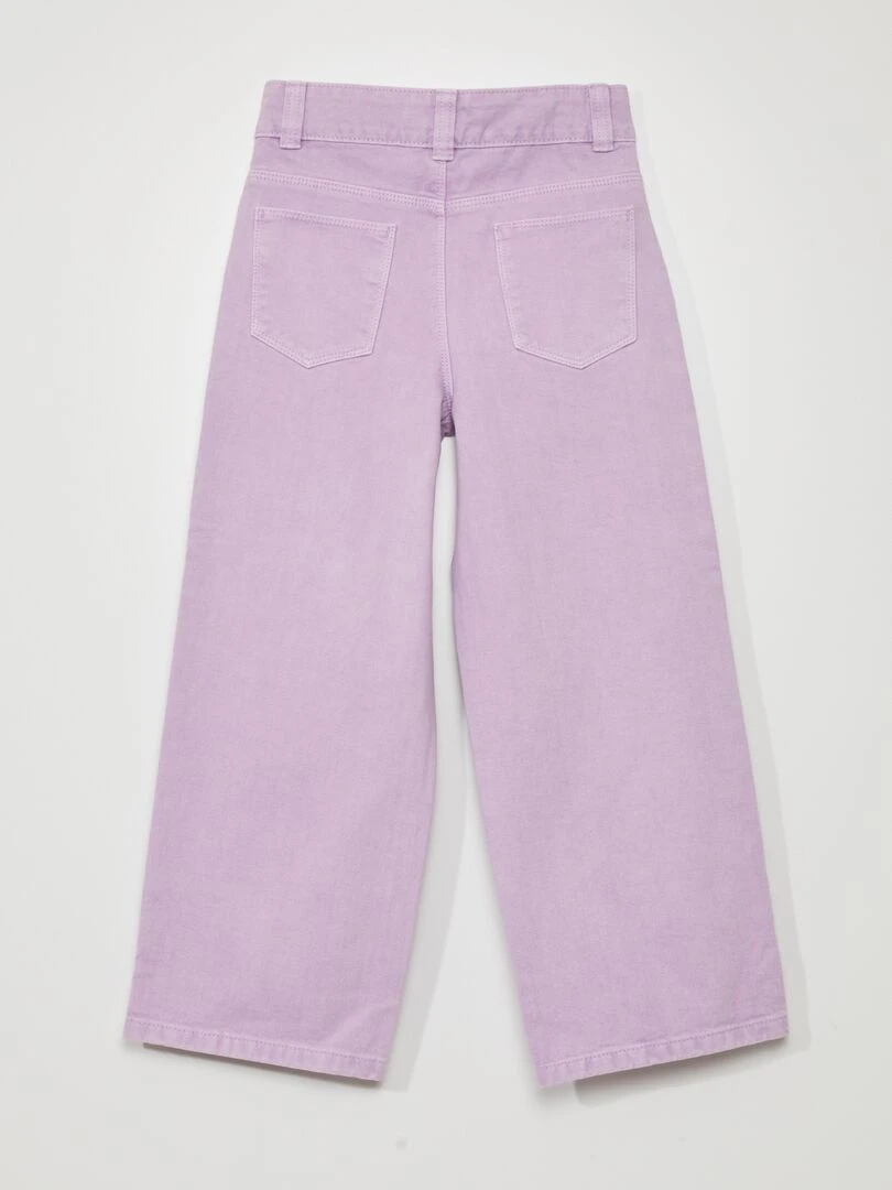 Jean wide leg à taille haute Violet