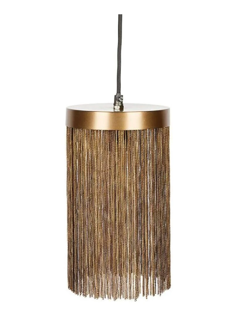 Suspension métal bronze Daya D15 Jaune