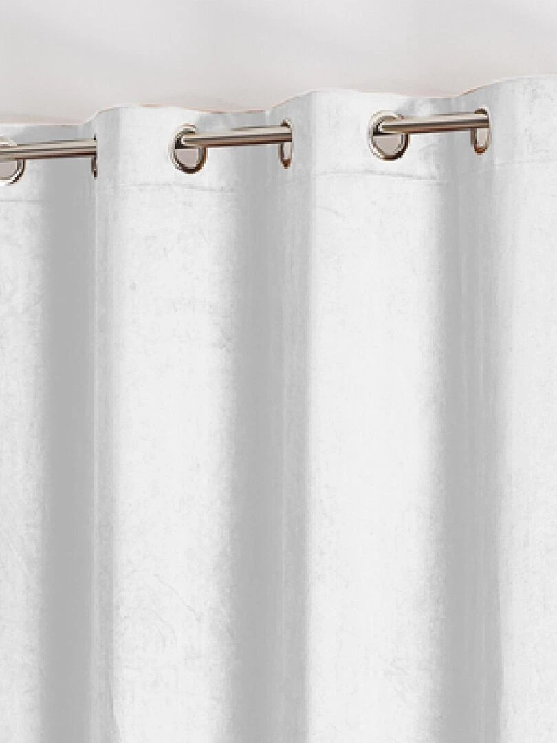 Rideau d'ameublement en suédine   Blanc