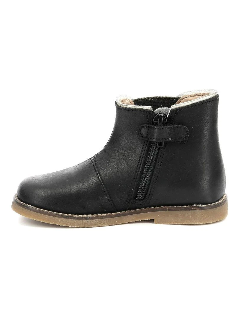 Boots Cuir Sarmille   Noir