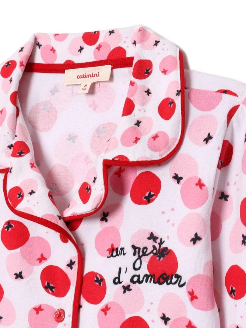 Pyjama long un zeste d'amour   10 ans   95% Coton / 5% Elasthanne   Rose   Rose