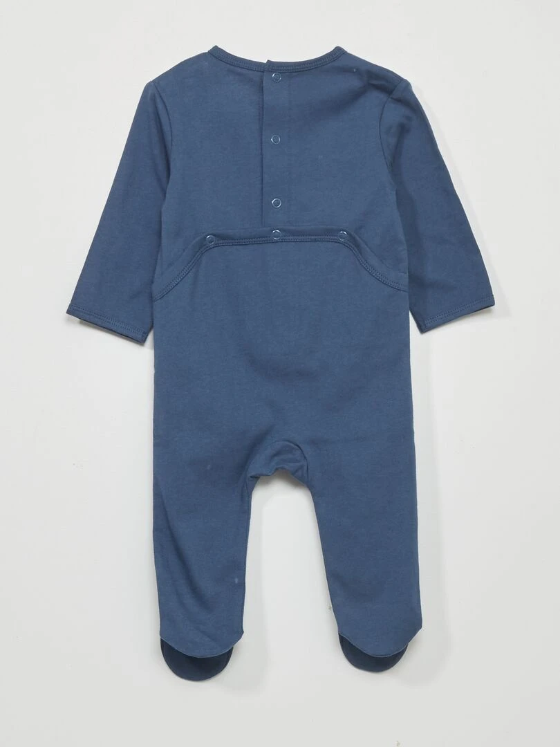 Pyjama 1 pièce imprimé   Bleu marine