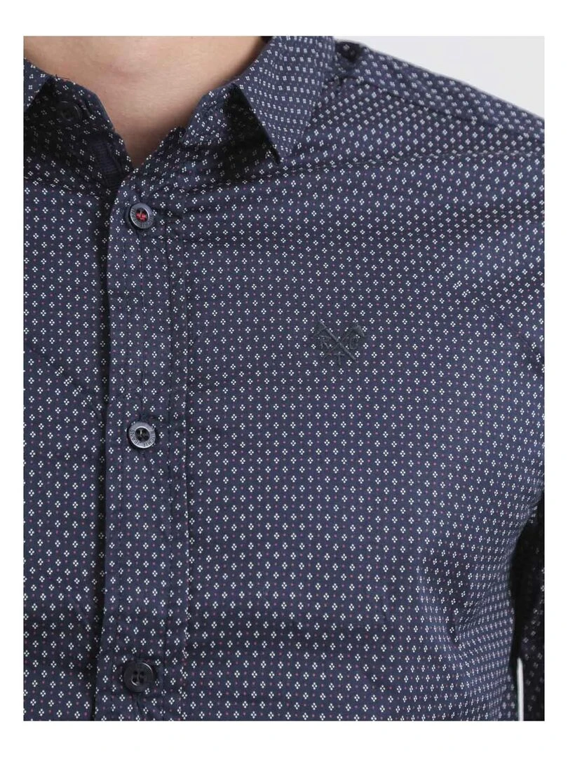 Chemise manches longues TADIRIL   Bleu marine