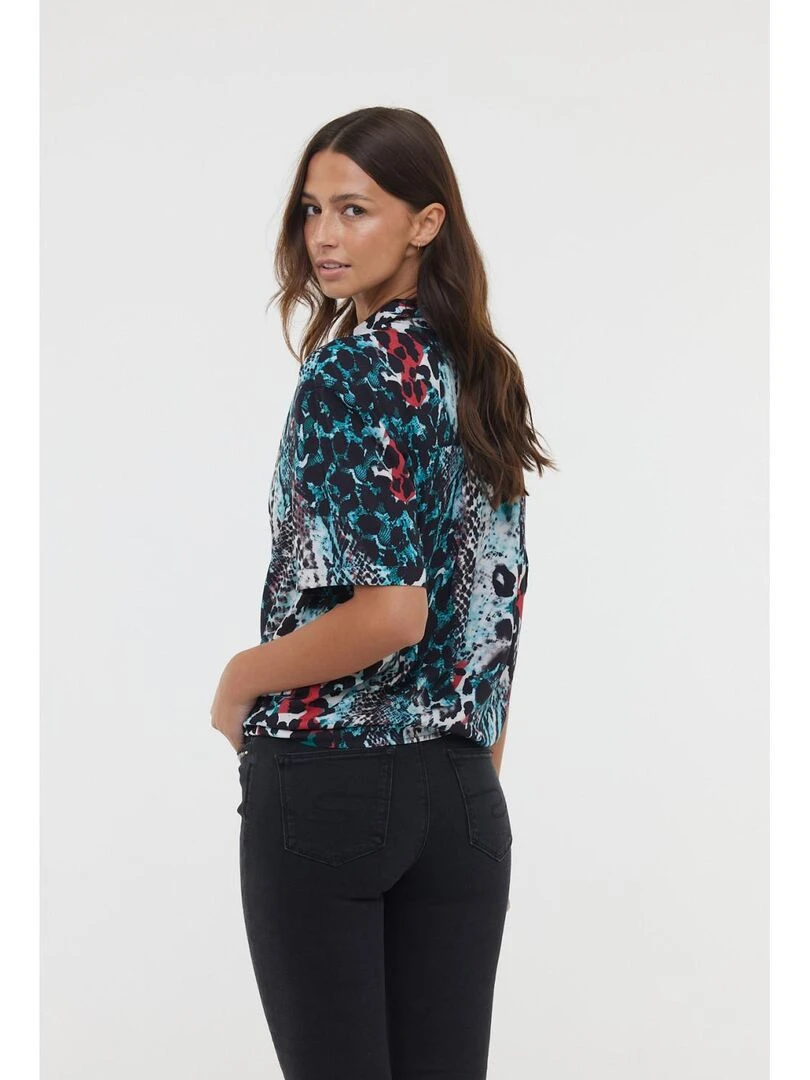 Lee Cooper   Chemise manches courtes viscose loose DAMA ML   Blanc