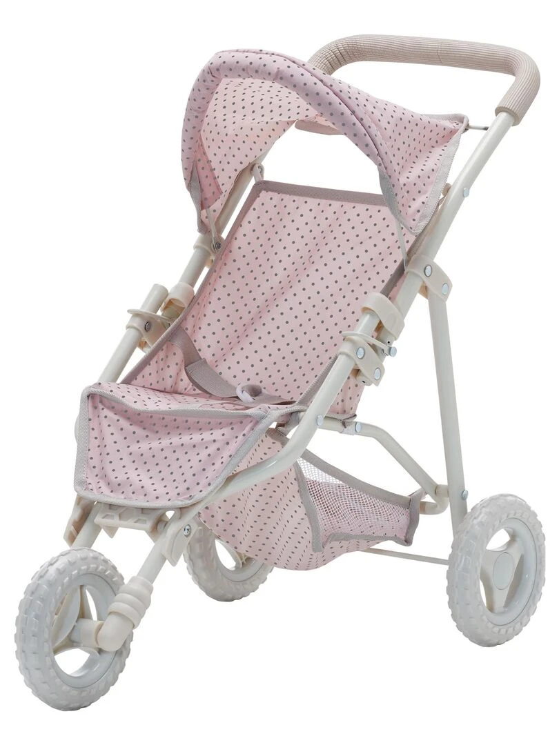 Pousette Et Landau Jouet Pliable Pour Poupons Et Poupées Rose Avec Couffin Olivia's Little World N/A