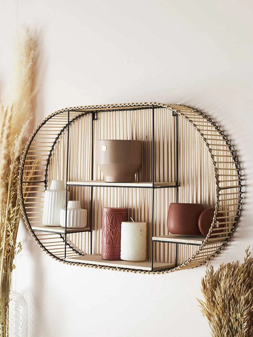 Etagère murale ovale java Beige