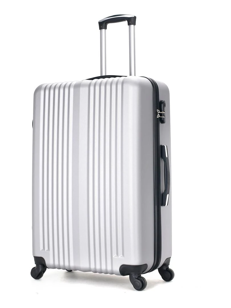 HERO VALISE GRAND FORMAT ABS LIPARI B 75 CM 4 ROUES Gris