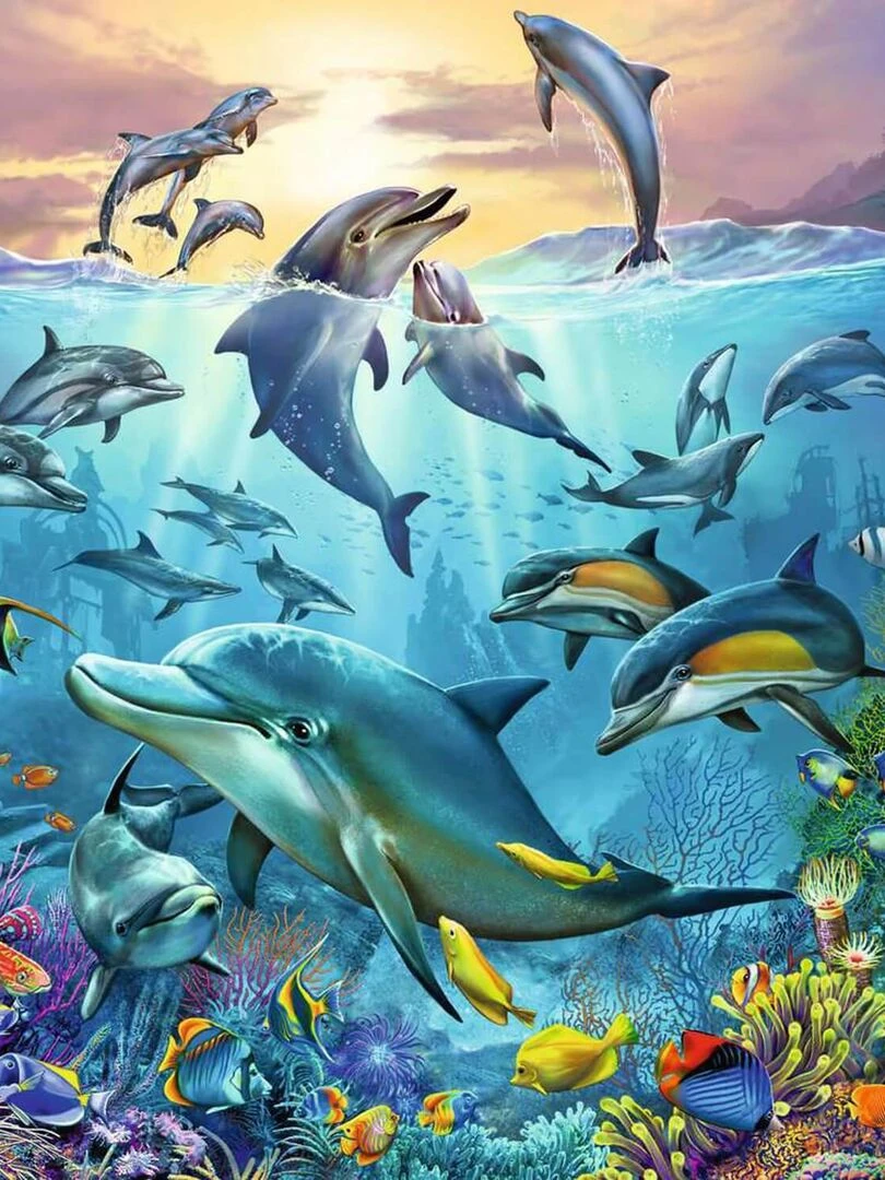 Puzzles 3x49 pièces   Le monde animal de l'océan   N/A