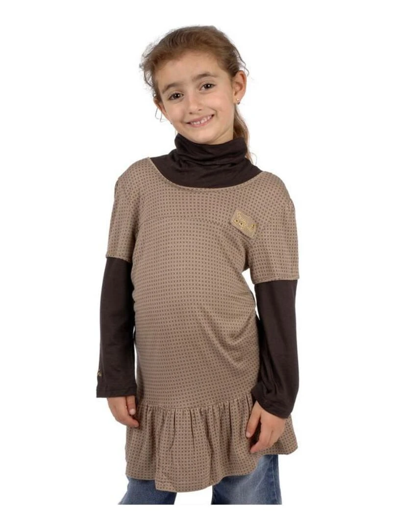 Robe fille FAROITTE MISS GIRLY Marron