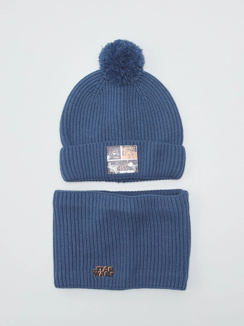 Ensemble bonnet + snood 'Star Wars' 2 pièces Bleu