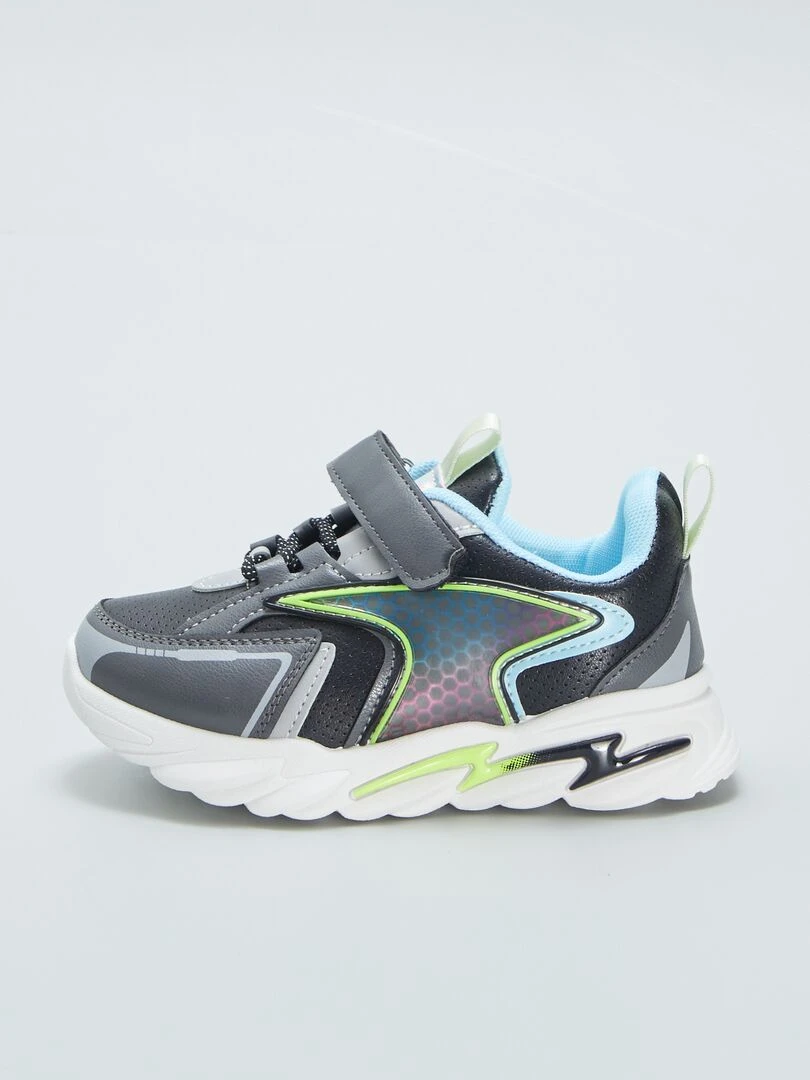 Baskets à scratchs   Bleu