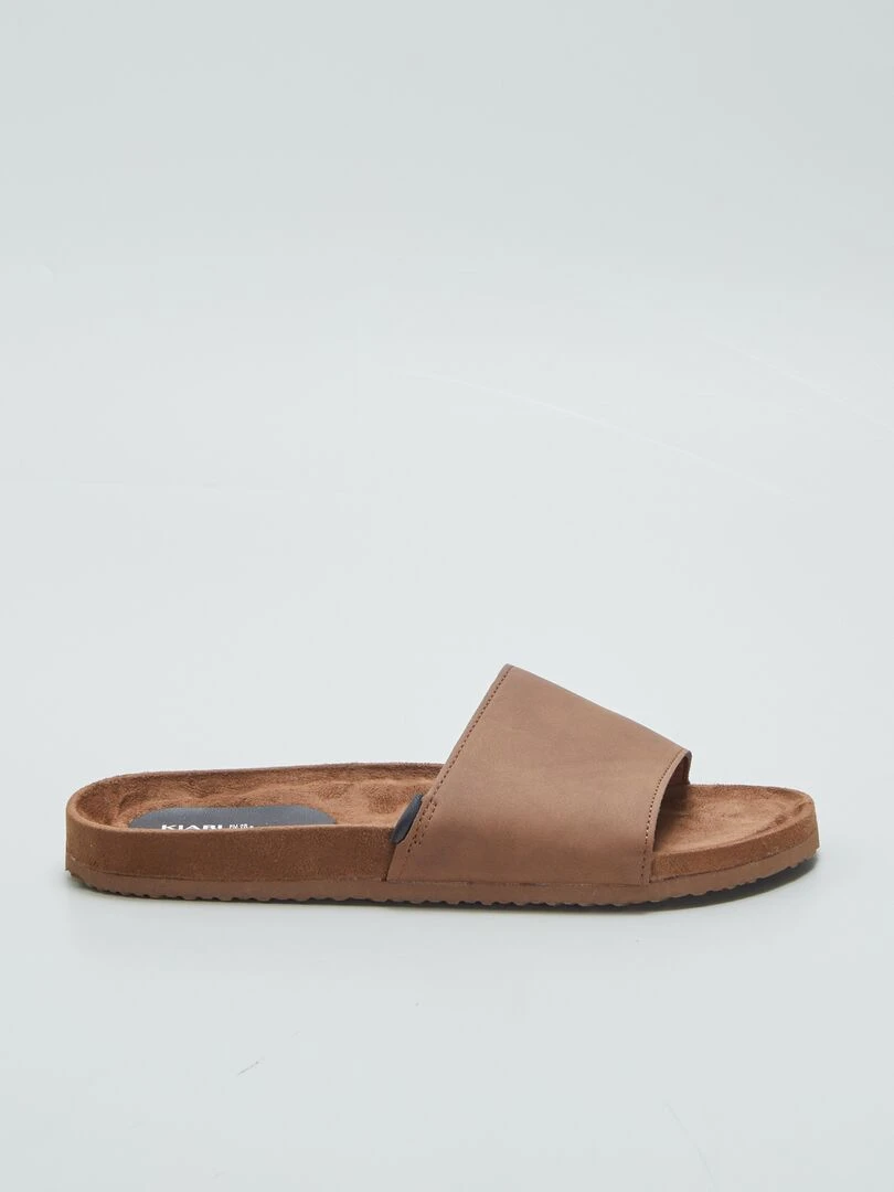 Chaussons mules Marron