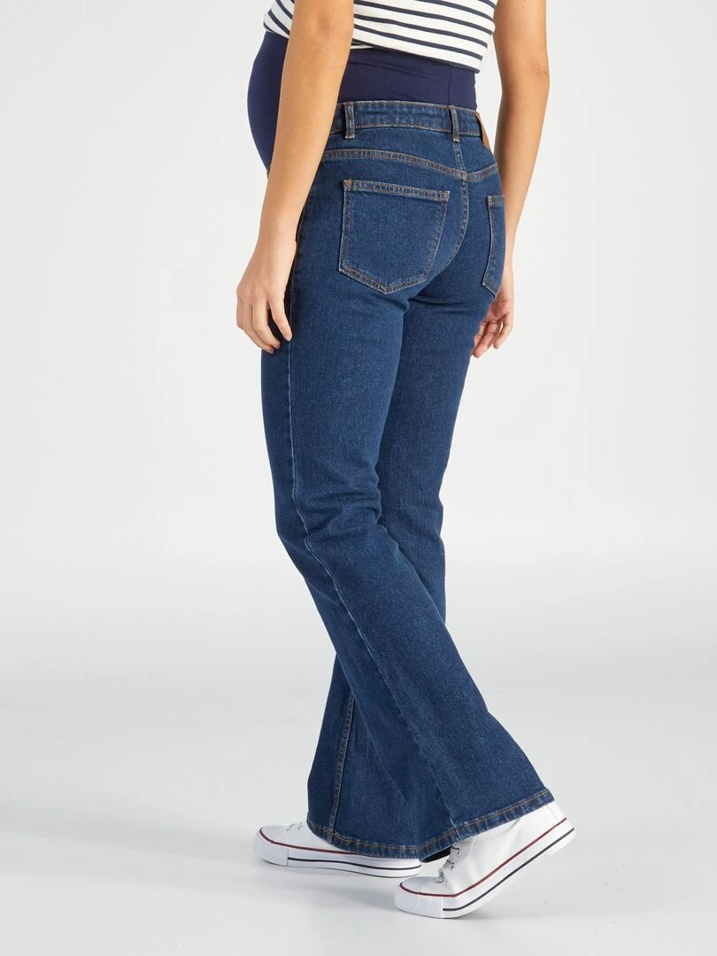 Jean grossesse coupe flare   Bleu foncé