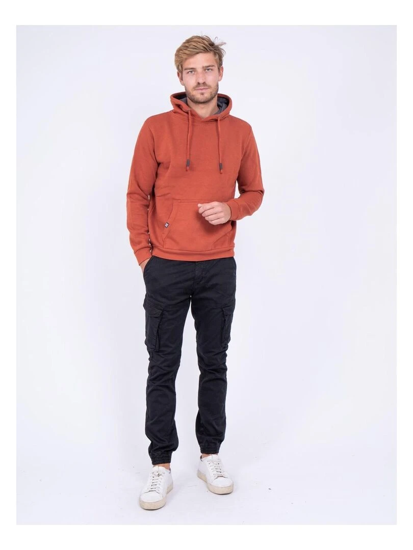 Sweat capuche WIDEM   Rouge brique