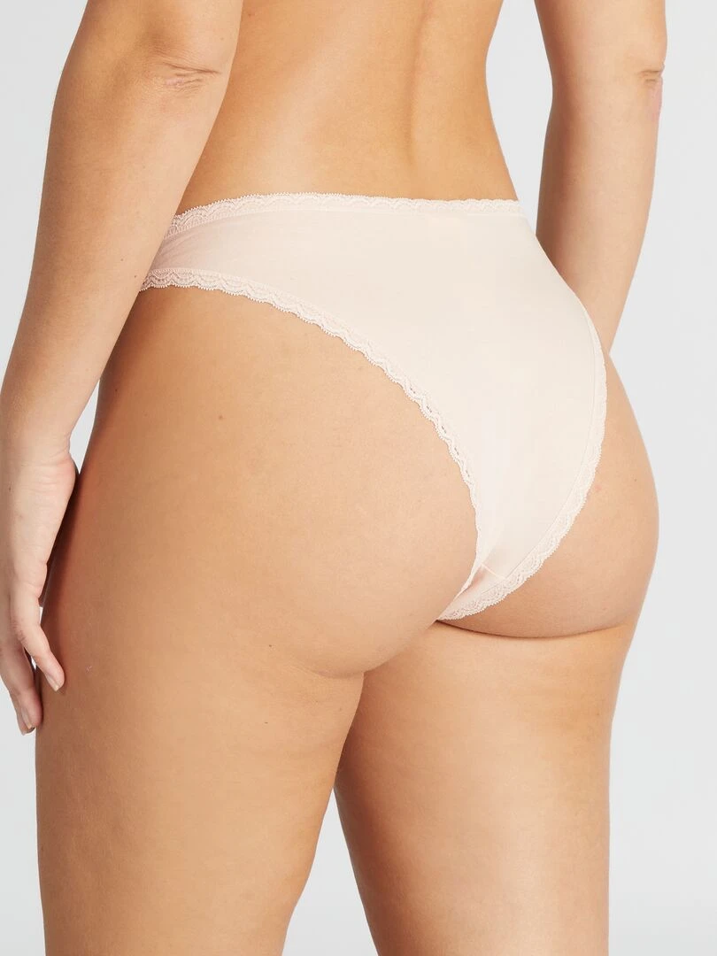 Lot de 3 tangas   orange/peche/parme