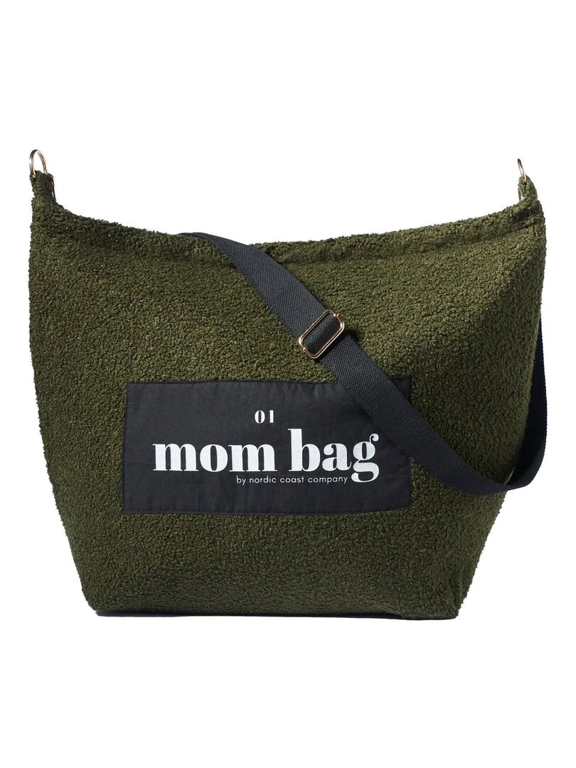 Sac à langer à anses Mom bag large Teddy Vert olive