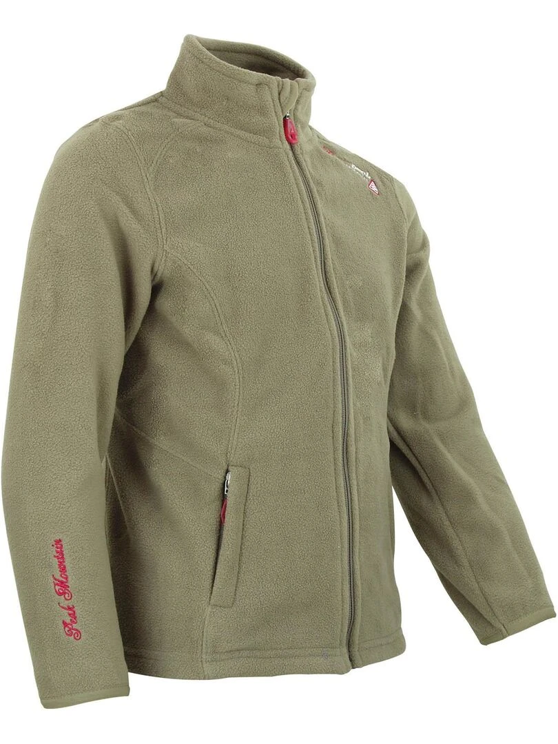 Blouson polaire fille FADARA   PEAK MOUNTAIN   Gris taupe