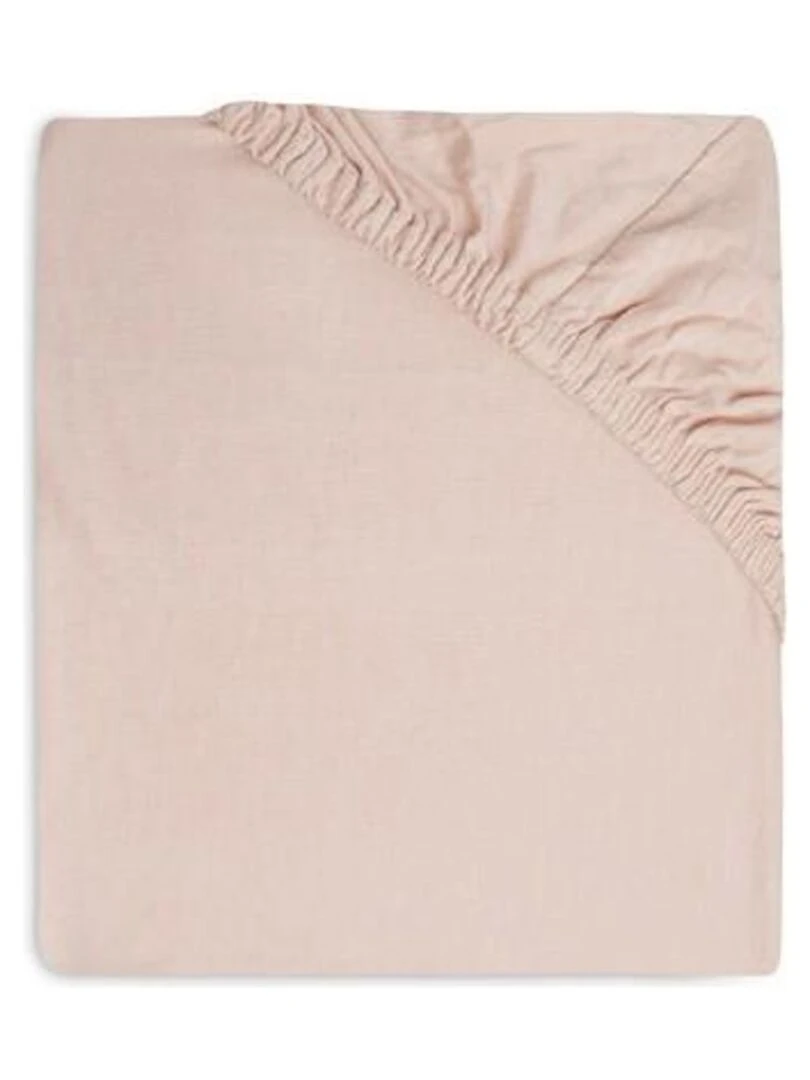 Drap housse Jersey 60x120cm Rose Pale / Rose des bois (2pcs)   Jo   Rose