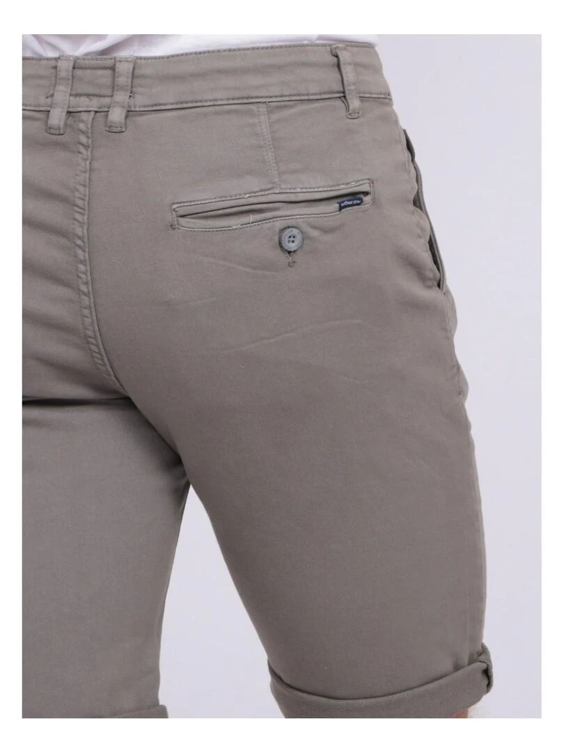 Bermuda chino BAVOLTA   Gris clair