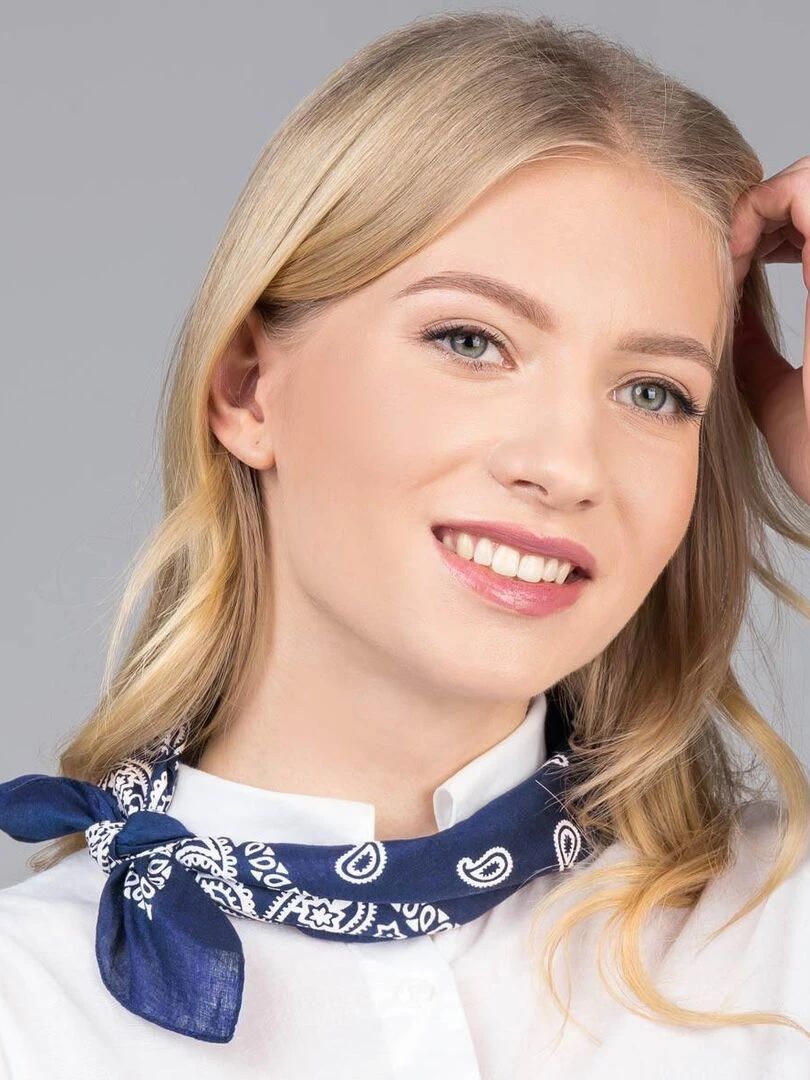 Bandana Coton U.S Premium Bleu marine
