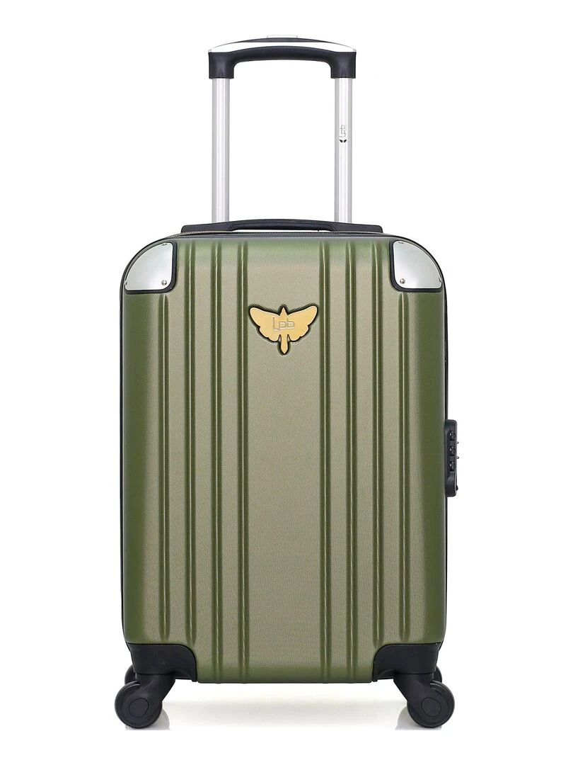 LPB LUGGAGE VALISE CABINE ABS AMELIE E 4 ROUES 50 CM Vert kaki