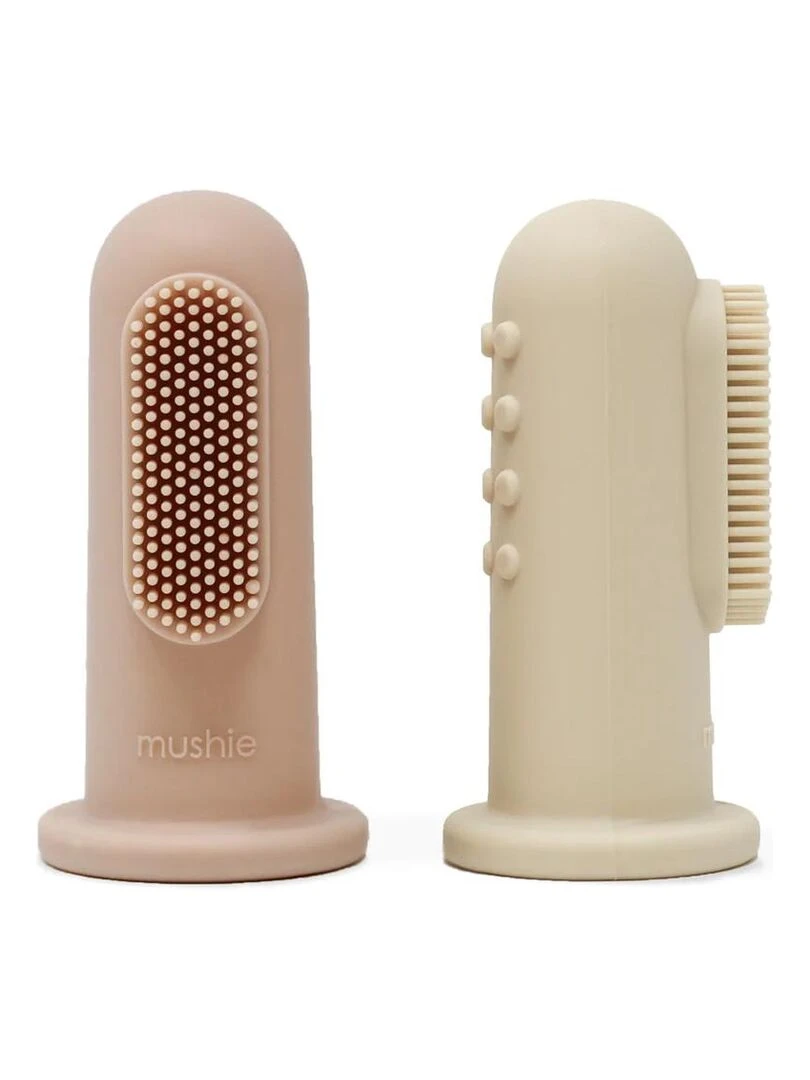 Lot de 2 brosses à dents à doigt Shifting sand/Blush Ecru