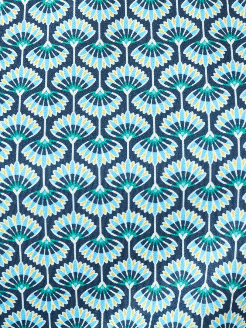 Tee shirt en maille crêpe lourde   Damart   Bleu marine