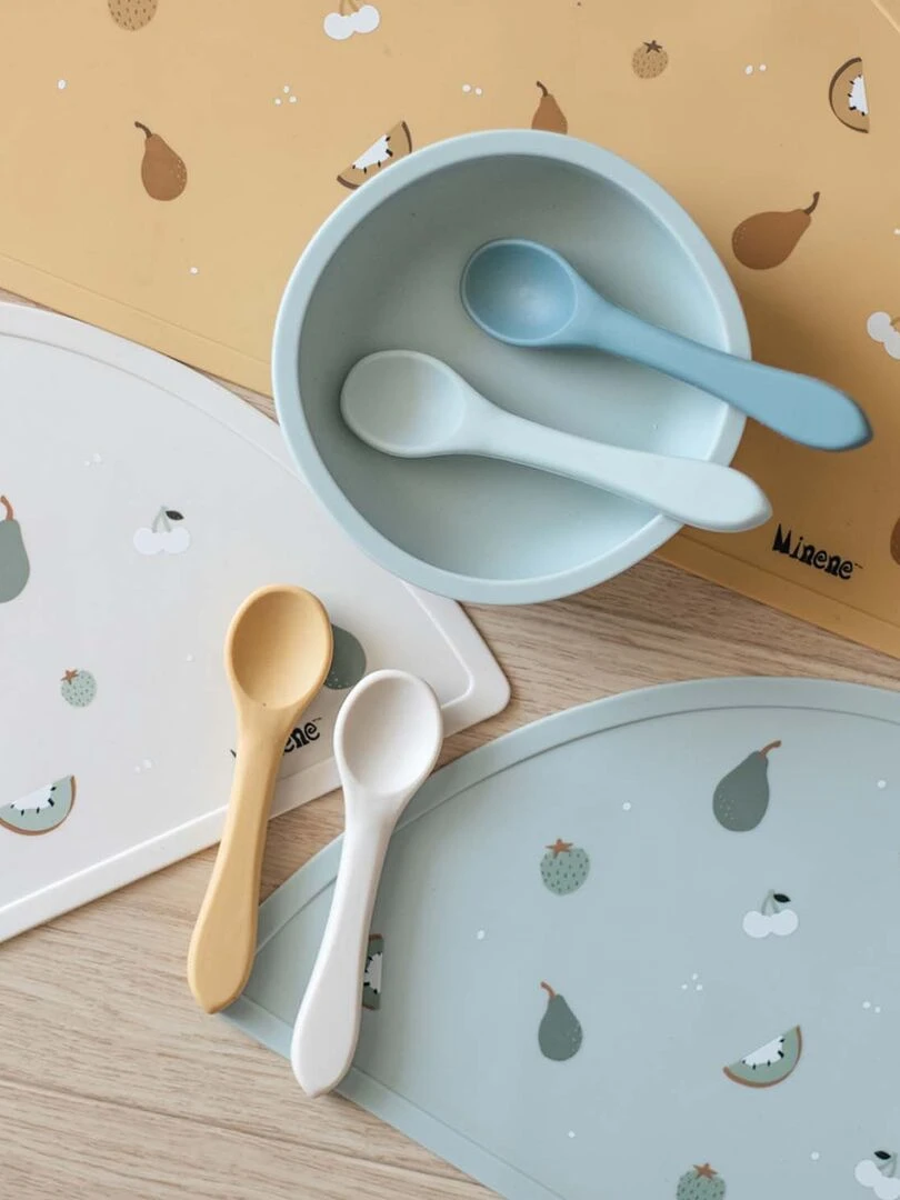 Set de table en silicone alimentaire fruits Moutarde
