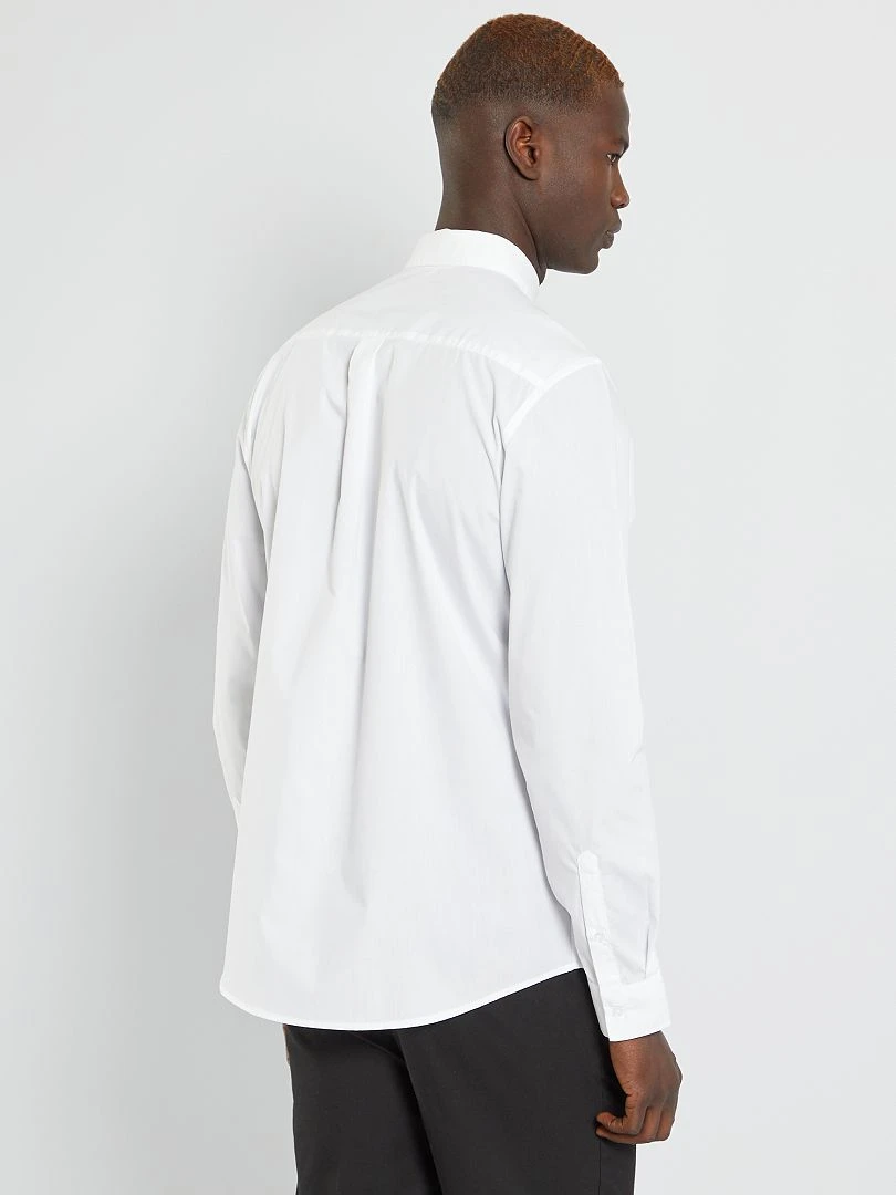 Chemise droite blanche   blanc