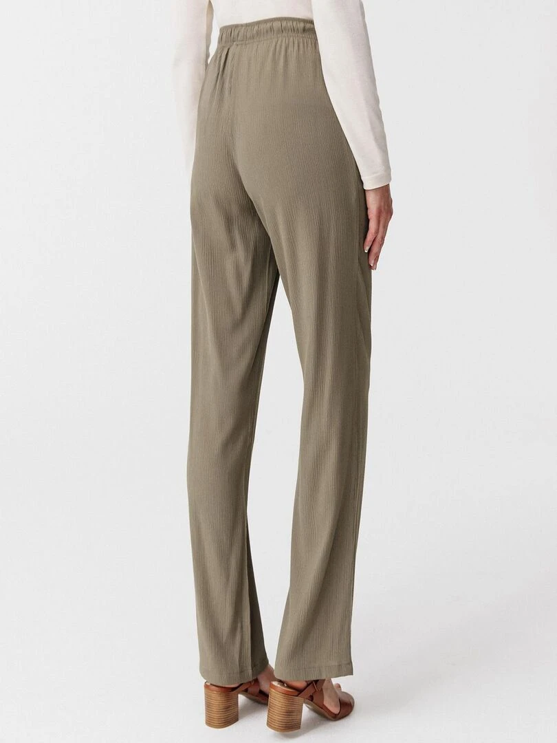 Pantalon fluide crépon    Damart   Kaki