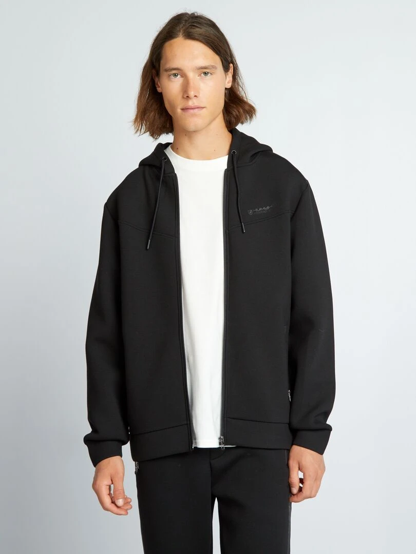 Sweat néoprène à capuche Noir