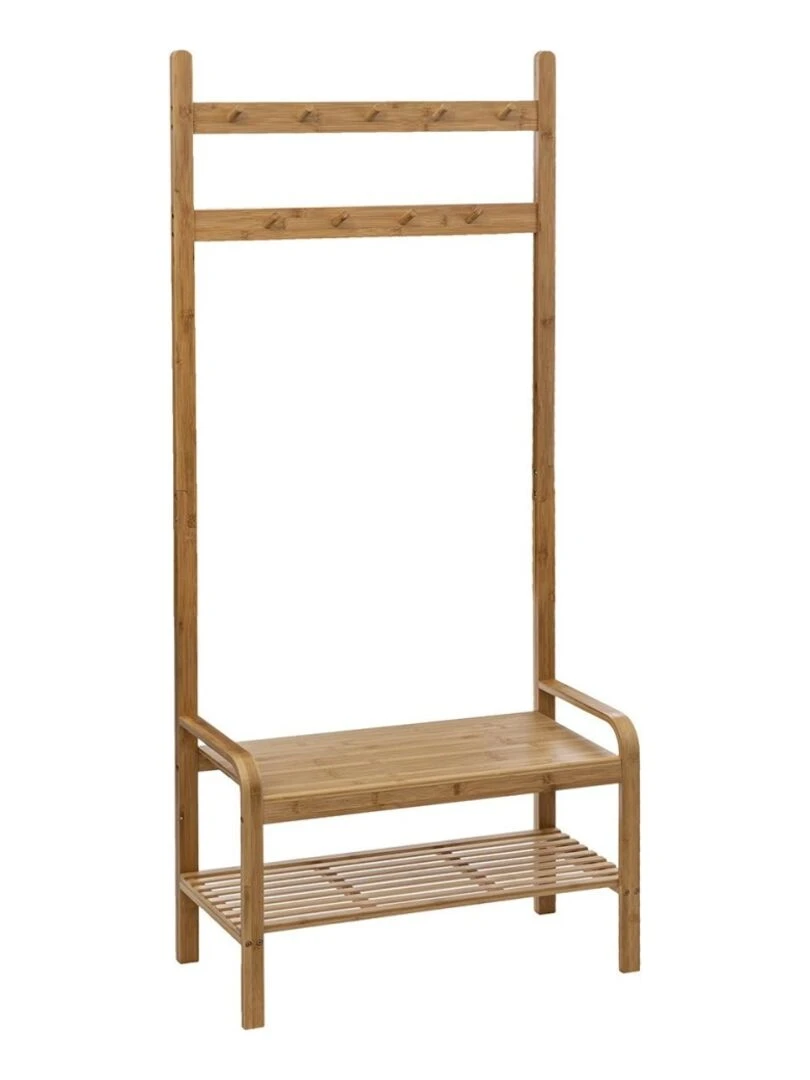 Vestiaire d'entrée bambou Beige
