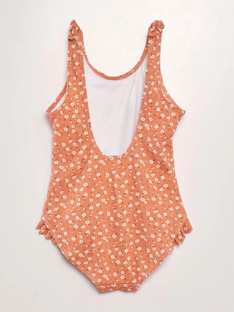 Maillot de bain imprimé   1 pièce   Rose