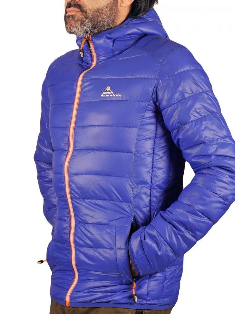 Doudoune fine à capuche homme CENSEODN   PEAK MOUNTAIN   Bleu