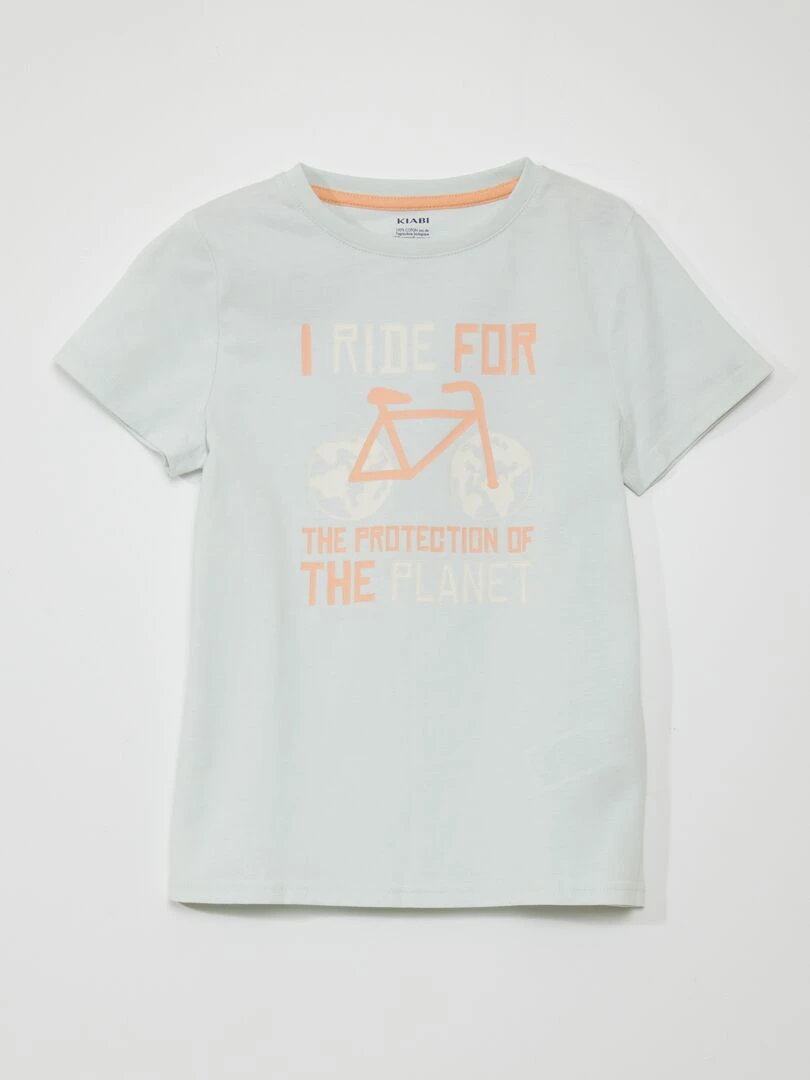 Lot de 3 t shirts en jersey   Bleu/Rose/Blanc