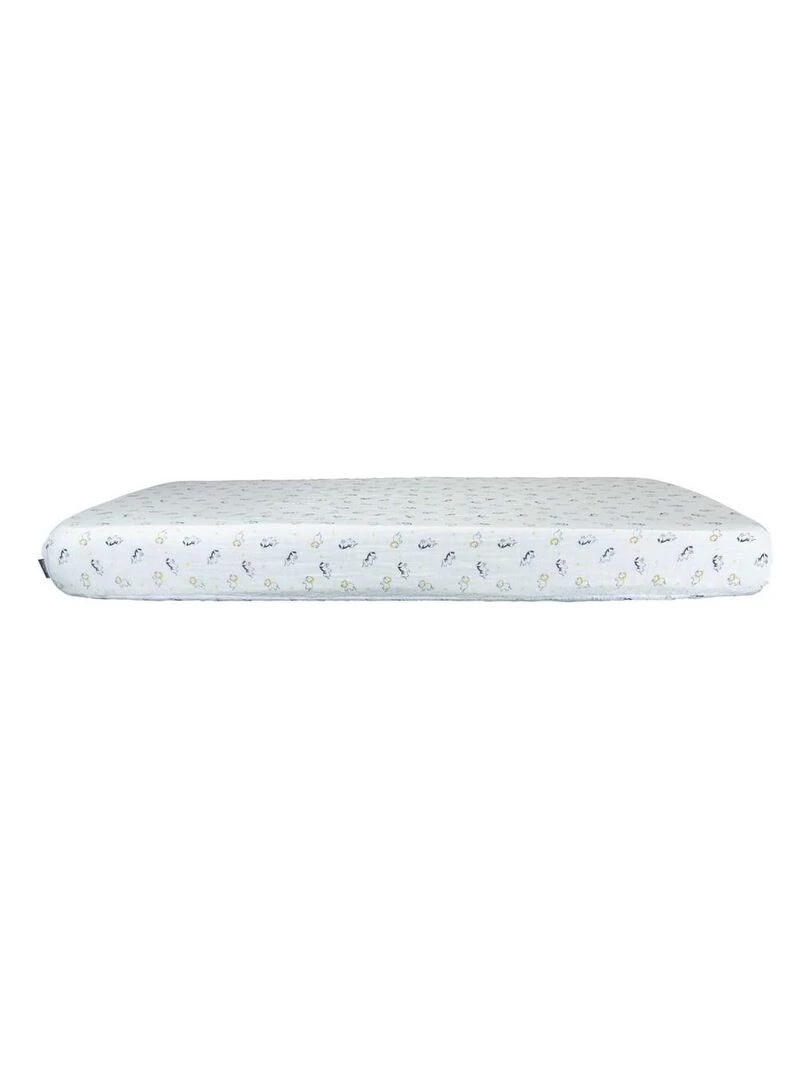 Lot de 2 draps housse 70x140cm en coton bio blanc SAUTHON Blanc