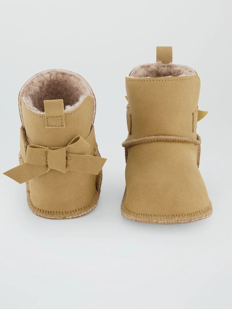 Bottines fourrées   Camel