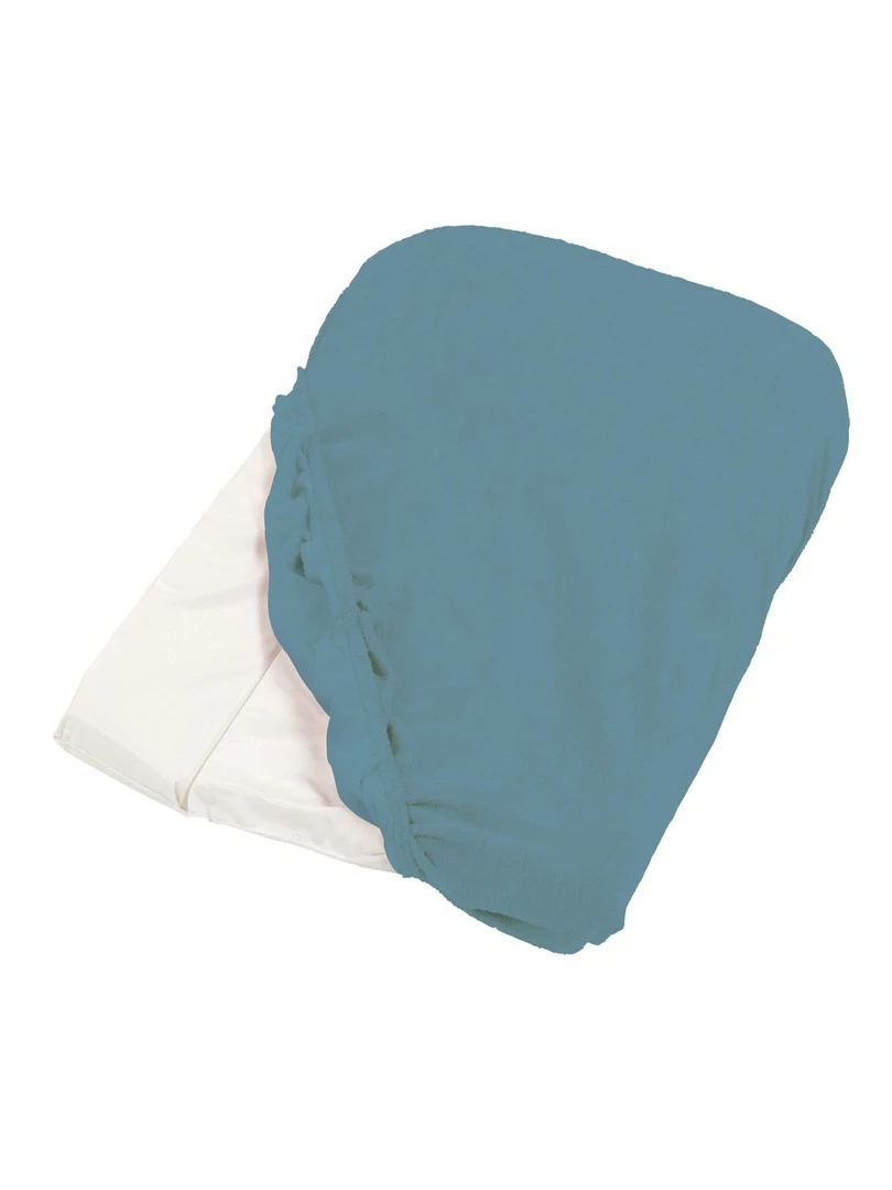 Candide Housse De Matelas À Langer Bleu Canard Éponge 50x75cm bleu canard