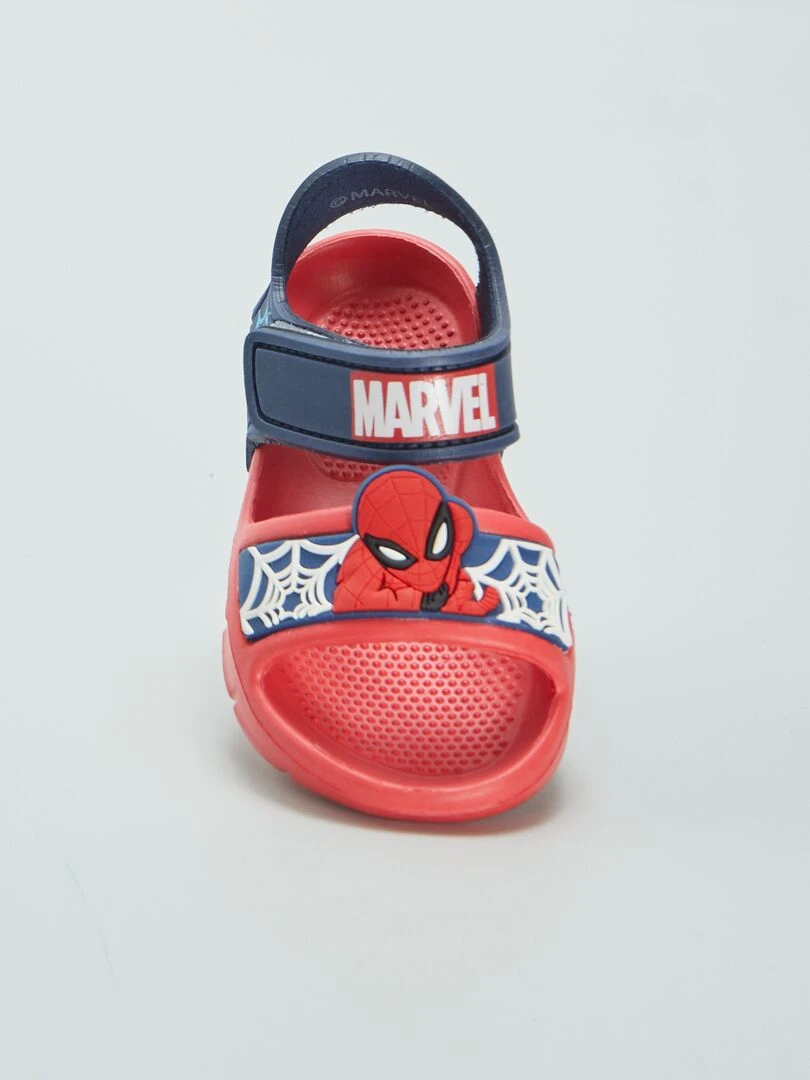 Sandales plates 'Spider Man'   Rouge
