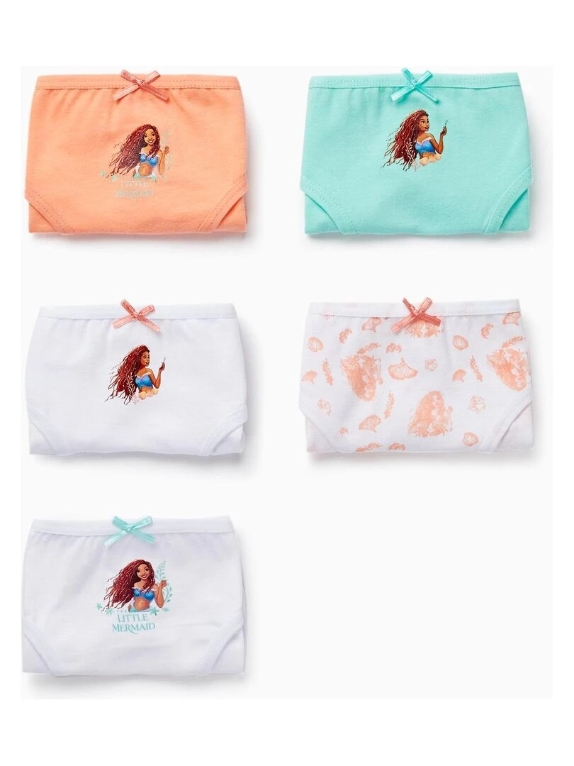 Pack 5 Culottes pour Fille 'Ariel La Petite Sirène' DISNEY PRINCESSES Multicolore