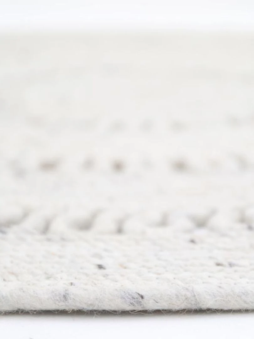 Tapis Rond Bibek Naturel (110 Cm)   Ecru