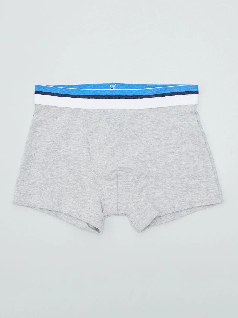 Lot de 3 boxers Gris/bleu marine/blanc