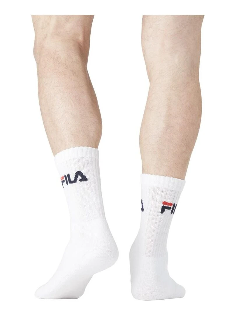 Lot de 9 Paires de Chaussettes Tennis Fila   Blanc