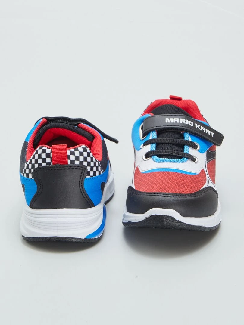 Baskets 'Mario Kart' à scratchs + LED   Noir