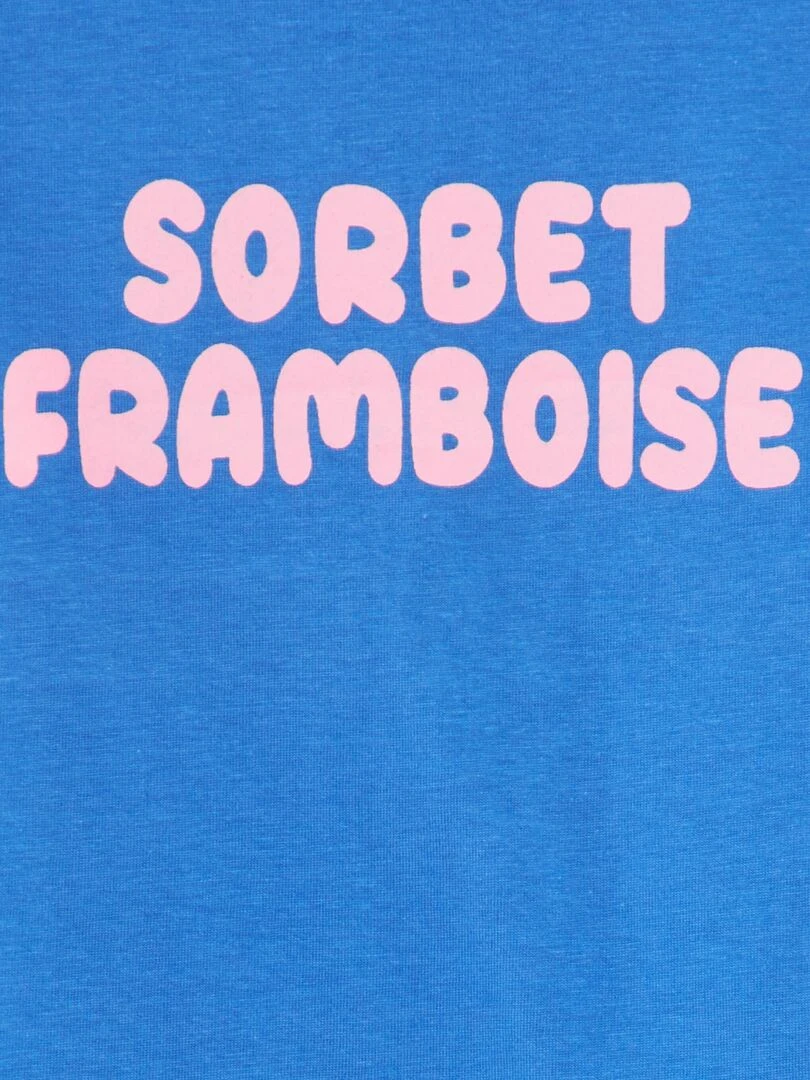 T shirt à emmanchures américaines Bleu