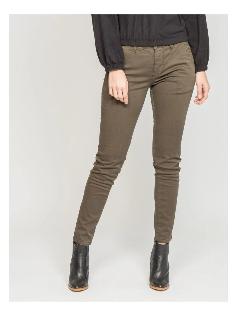 Pantalon chino slim ETERBERK Kaki